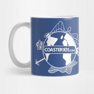 Coaster101 White Globe Logo Mug